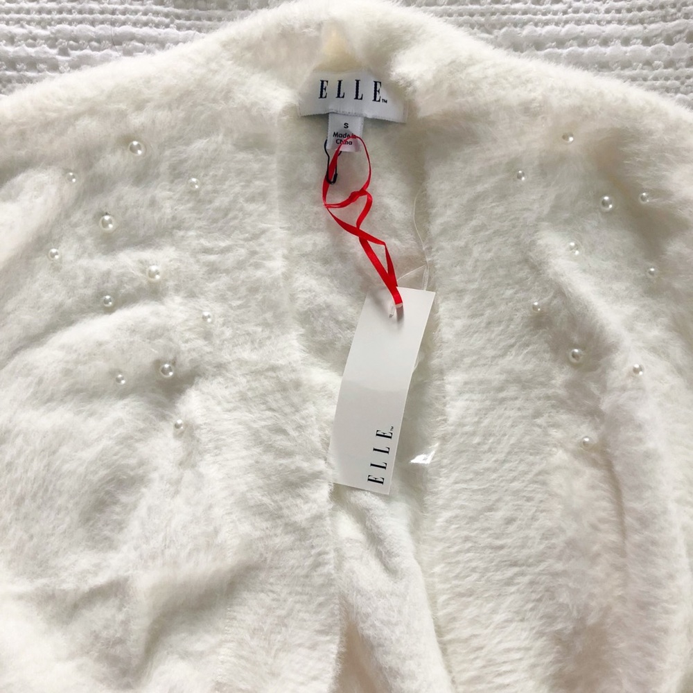 Soft white crop sweater